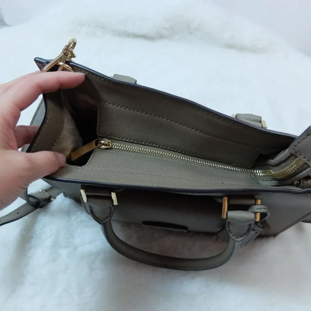 Michael Kors Dark Dune Bridgette Medium Saffiano Tote